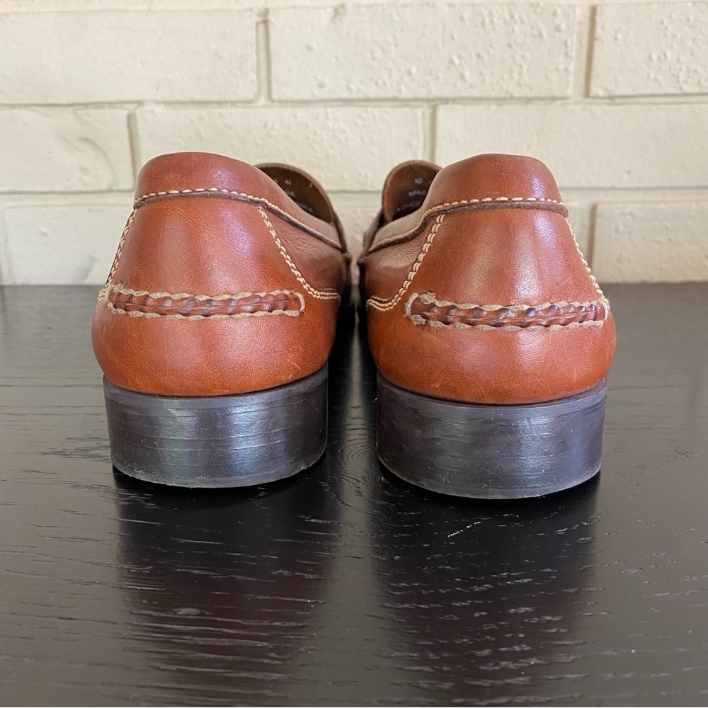 Marmocs Handmade Men's Sz 12 N Shoes Brown Leather Comfort Penny Loafers Preppy - Picture 5 of 7